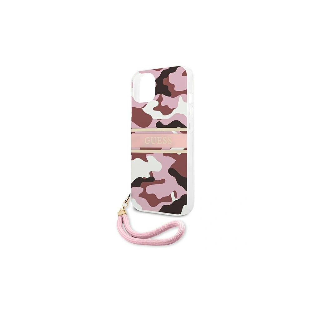 Hurtownia GSM - Etui Guess GUHCP13SKCABPI Apple iPhone 13 mini różowy/pink hardcase Camo Strap Collection - GUE1504PNK - {ean13} - Hurt
