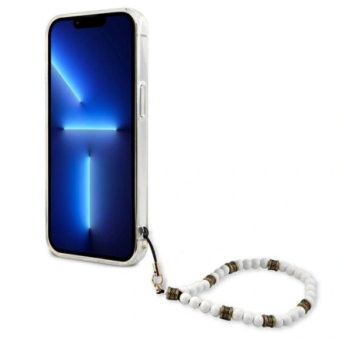 Etui Guess GUHCP13SKPSWH Apple iPhone 13 mini Transparent hardcase White Pearl