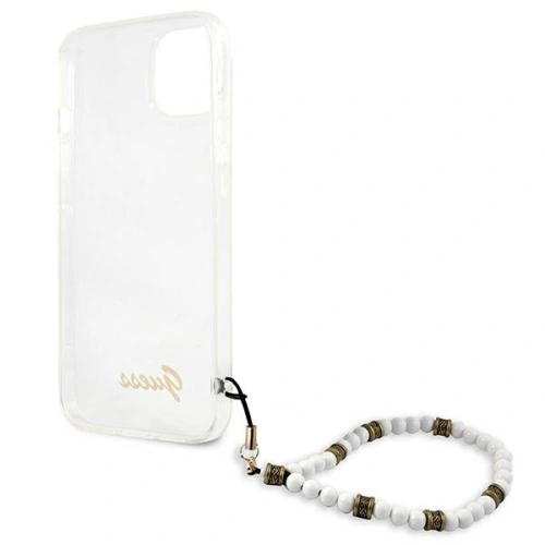 Etui Guess GUHCP13SKPSWH Apple iPhone 13 mini Transparent hardcase White Pearl
