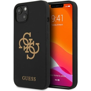 Hurtownia GSM - Etui Guess GUHCP13SLS4GGBK Apple iPhone 13 mini czarny/black hard case Silicone 4G Logo - GUE1507BLK - {ean13} - Hurt
