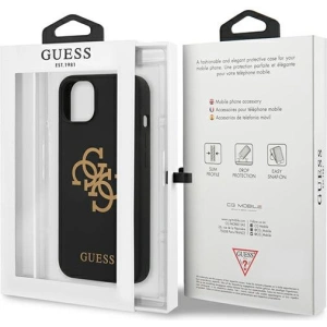 Hurtownia GSM - Etui Guess GUHCP13SLS4GGBK Apple iPhone 13 mini czarny/black hard case Silicone 4G Logo - GUE1507BLK - {ean13} - Hurt