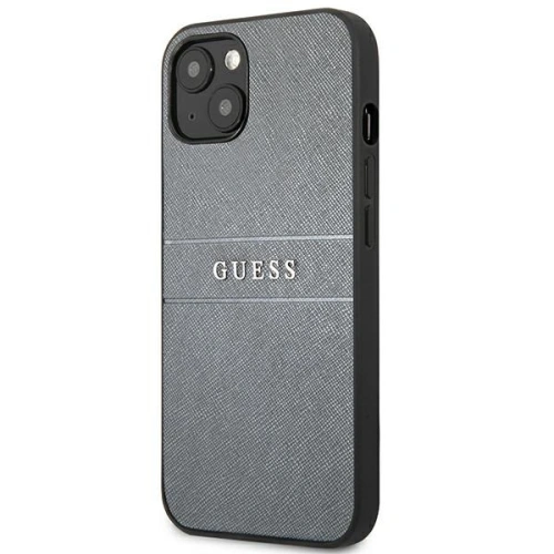 Etui Guess GUHCP13SPSASBGR Apple iPhone 13 mini szary/grey Saffiano Strap