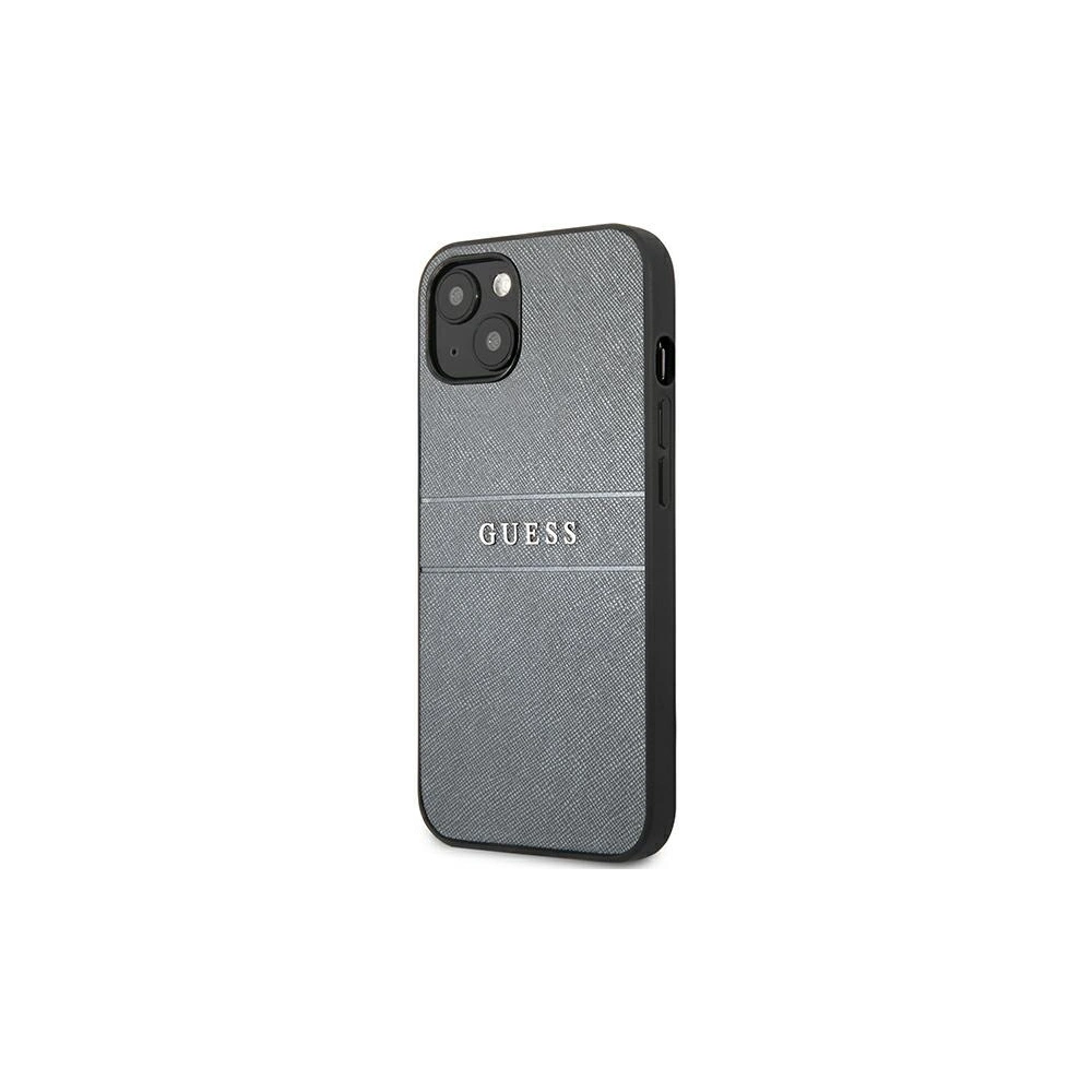 Hurtownia GSM - Etui Guess GUHCP13SPSASBGR Apple iPhone 13 mini šedý/grey Saffiano Strap - GUE1508GRY - {ean13} - Hurt