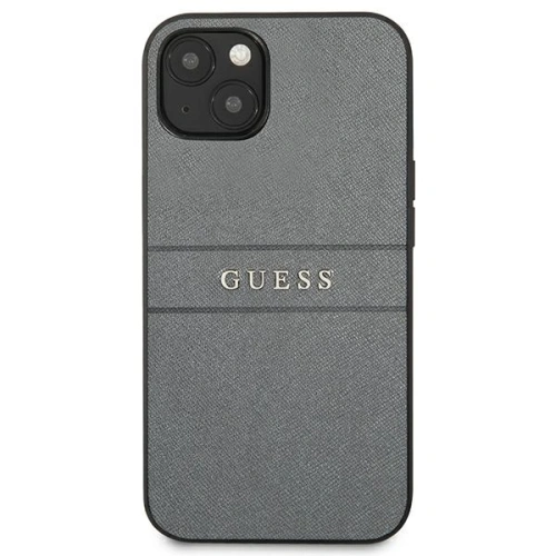 Etui Guess GUHCP13SPSASBGR Apple iPhone 13 mini szary/grey Saffiano Strap