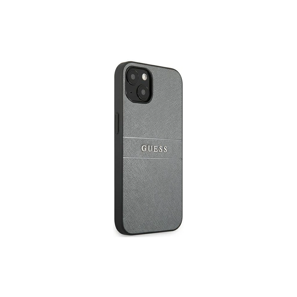 Hurtownia GSM - Etui Guess GUHCP13SPSASBGR Apple iPhone 13 mini šedý/grey Saffiano Strap - GUE1508GRY - {ean13} - Hurt