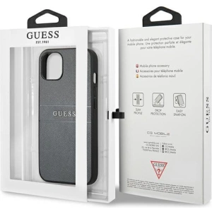 Hurtownia GSM - Etui Guess GUHCP13SPSASBGR Apple iPhone 13 mini szary/grey Saffiano Strap - GUE1508GRY - {ean13} - Hurt