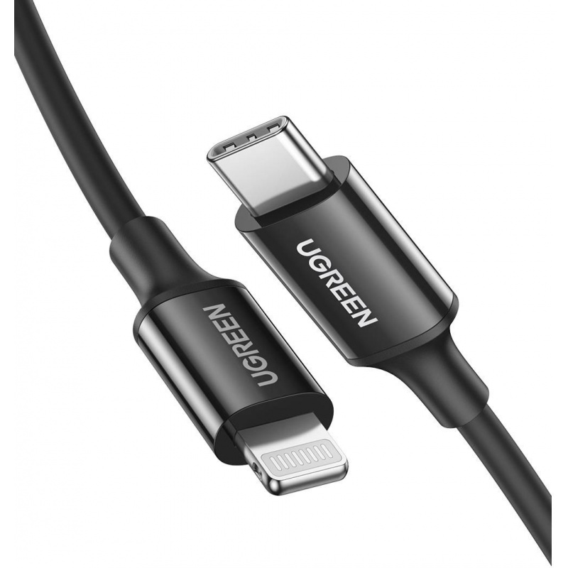 Ugreen Distributor - 6957303867516 - UGR1121BLK - UGREEN US171 USB-C to Lightning Cable, 36W, 1m (black) - B2B homescreen