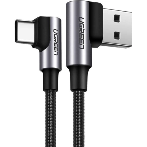 Hurtownia GSM - Kabel USB do USB-C, kątowy UGREEN US176, 3A, 1m (czarny) - UGR1124BLK - {ean13} - Hurt