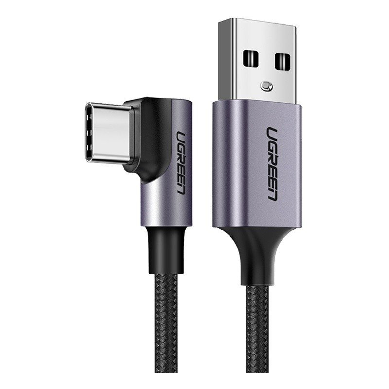 Ugreen Distributor - 6957303867820 - UGR1128BLK - Angle USB-C cable UGREEN US284, 3A , 1.5m (black) - B2B homescreen