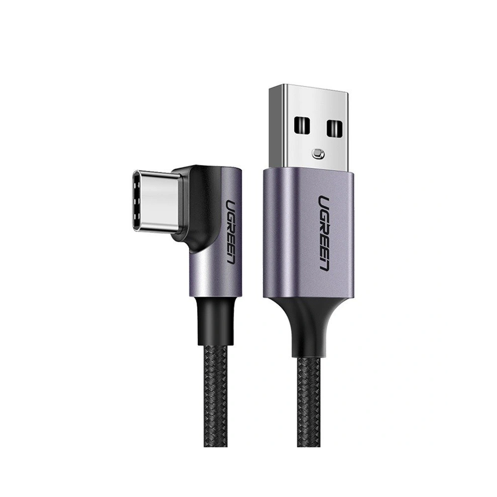 Hurtownia GSM - USB kabel do USB-C úhlový UGREEN US284, 3A, 2m (černý) - UGR1129BLK - {ean13} - Hurt