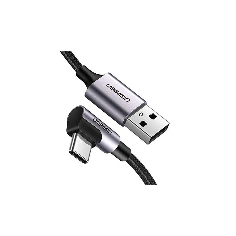 Wholesale Angle USB-C cable UGREEN US284, 3A , 2m (black) - UGR1129BLK - {ean13} - Hurt