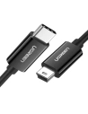 Kabel UGREEN US242 USB-C/miniUSB 1m (czarny)