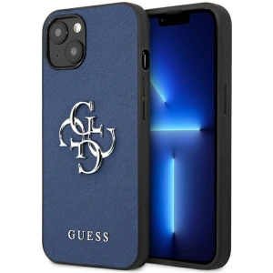 Hurtownia GSM - Etui Guess GUHCP13SSA4GSBL Apple iPhone 13 mini niebieski/blue hardcase Saffiano 4G Metal Logo - GUE1509BLU - {ean13} - Hurt