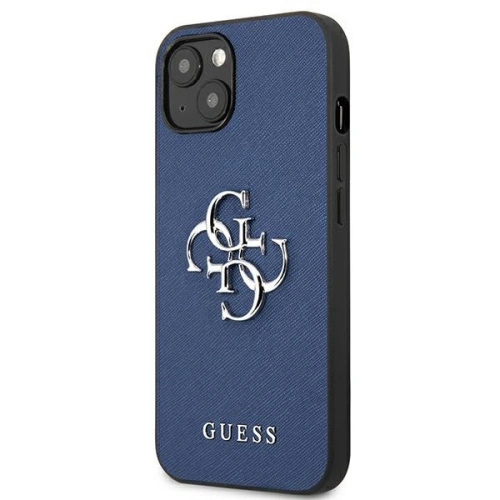 Etui Guess GUHCP13SSA4GSBL Apple iPhone 13 mini niebieski/blue hardcase Saffiano 4G Metal Logo
