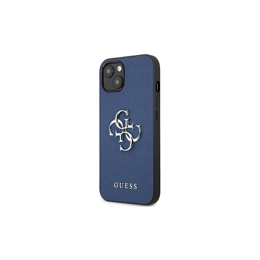 Hurtownia GSM - Etui Guess GUHCP13SSA4GSBL Apple iPhone 13 mini niebieski/blue hardcase Saffiano 4G Metal Logo - GUE1509BLU - {ean13} - Hurt