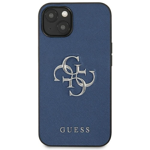 Etui Guess GUHCP13SSA4GSBL Apple iPhone 13 mini niebieski/blue hardcase Saffiano 4G Metal Logo