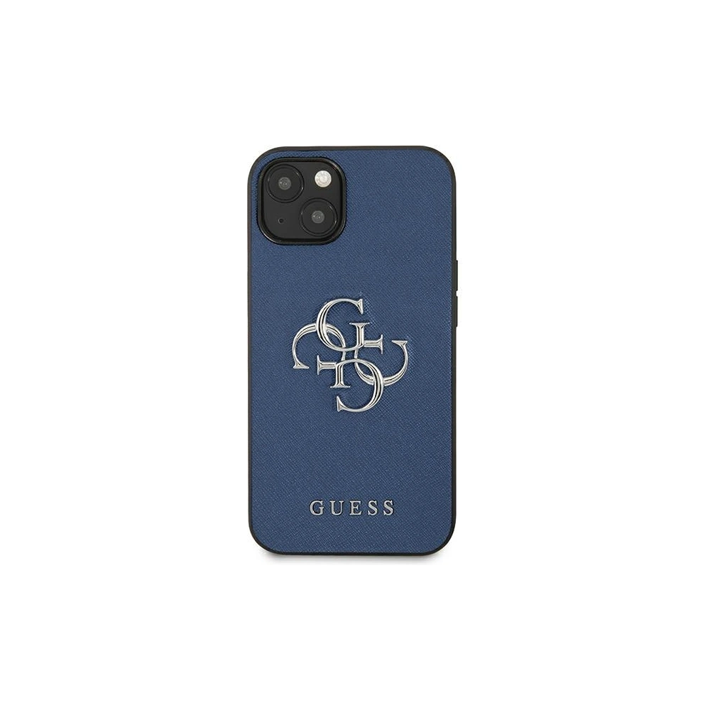 Hurtownia GSM - Etui Guess GUHCP13SSA4GSBL Apple iPhone 13 mini niebieski/blue hardcase Saffiano 4G Metal Logo - GUE1509BLU - {ean13} - Hurt