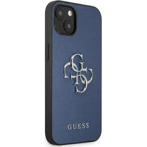Hurtownia GSM - Etui Guess GUHCP13SSA4GSBL Apple iPhone 13 mini niebieski/blue hardcase Saffiano 4G Metal Logo - GUE1509BLU - {ean13} - Hurt