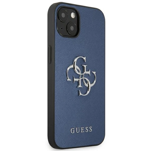 Etui Guess GUHCP13SSA4GSBL Apple iPhone 13 mini niebieski/blue hardcase Saffiano 4G Metal Logo
