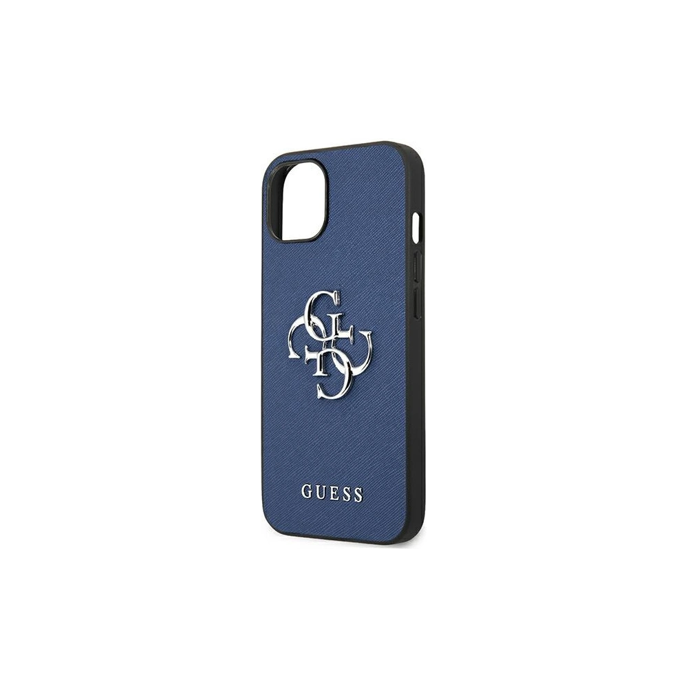 Hurtownia GSM - Etui Guess GUHCP13SSA4GSBL Apple iPhone 13 mini niebieski/blue hardcase Saffiano 4G Metal Logo - GUE1509BLU - {ean13} - Hurt