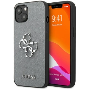 Hurtownia GSM - Etui Guess GUHCP13SSA4GSGR Apple iPhone 13 mini szary/grey hardcase Saffiano 4G Metal Logo - GUE1510GRY - {ean13} - Hurt