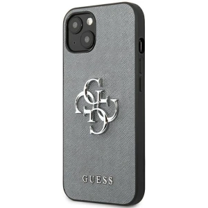 Hurtownia GSM - Etui Guess GUHCP13SSA4GSGR Apple iPhone 13 mini szary/grey hardcase Saffiano 4G Metal Logo - GUE1510GRY - {ean13} - Hurt