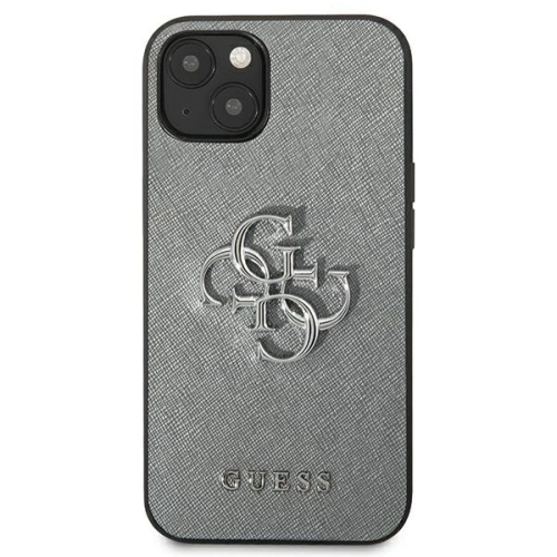 Etui Guess GUHCP13SSA4GSGR Apple iPhone 13 mini szary/grey hardcase Saffiano 4G Metal Logo