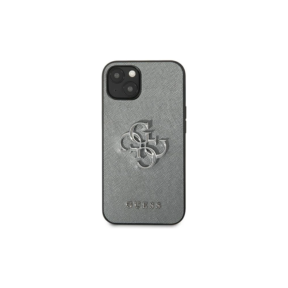 Hurtownia GSM - Etui Guess GUHCP13SSA4GSGR Apple iPhone 13 mini szary/grey hardcase Saffiano 4G Metal Logo - GUE1510GRY - {ean13} - Hurt