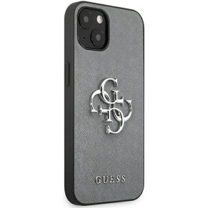 Hurtownia GSM - Etui Guess GUHCP13SSA4GSGR Apple iPhone 13 mini szary/grey hardcase Saffiano 4G Metal Logo - GUE1510GRY - {ean13} - Hurt