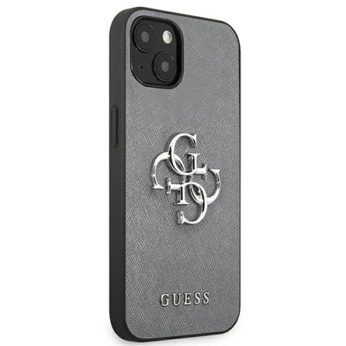 Etui Guess GUHCP13SSA4GSGR Apple iPhone 13 mini szary/grey hardcase Saffiano 4G Metal Logo