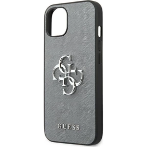 Hurtownia GSM - Etui Guess GUHCP13SSA4GSGR Apple iPhone 13 mini szary/grey hardcase Saffiano 4G Metal Logo - GUE1510GRY - {ean13} - Hurt