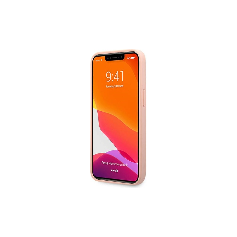Hurtownia GSM - Etui Guess GUHCP13SSA4GSPI Apple iPhone 13 mini różowy/pink hardcase Saffiano 4G Metal Logo - GUE1511PNK - {ean13} - Hurt