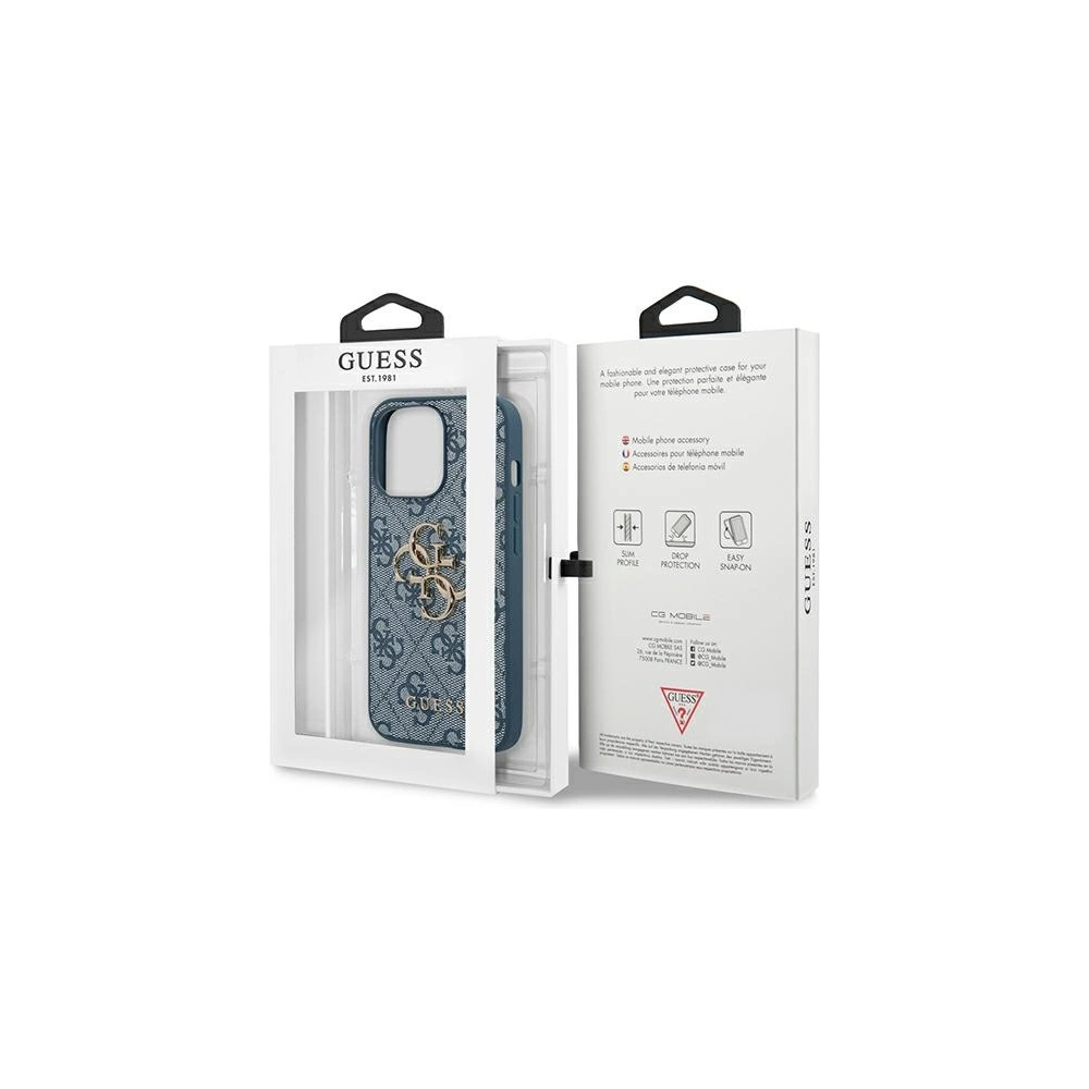 Hurtownia GSM - Etui Guess GUHCP13X4GMGBL Apple iPhone 13 Pro Max niebieski/blue hardcase 4G Big Metal Logo - GUE1512BLU - {ean13} - Hurt
