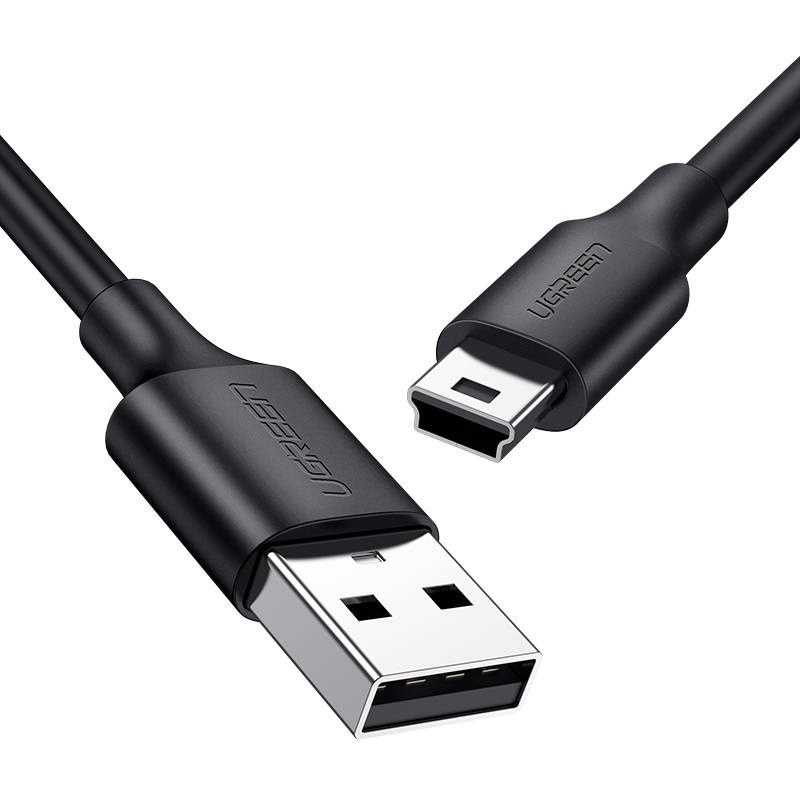 Ugreen Distributor - 6957303813544 - UGR1137BLK - USB to Mini USB Cable UGREEN US132, 0.5m (black) - B2B homescreen
