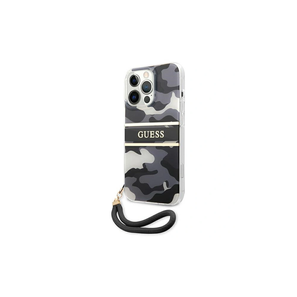 Hurtownia GSM - Etui Guess GUHCP13XKCABBK Apple iPhone 13 Pro Max černý/black hardcase Camo Strap Collection - GUE1516BLK - {ean13} - Hurt