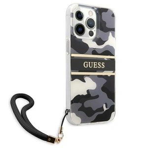 Etui Guess GUHCP13XKCABBK Apple iPhone 13 Pro Max czarny/black hardcase Camo Strap Collection