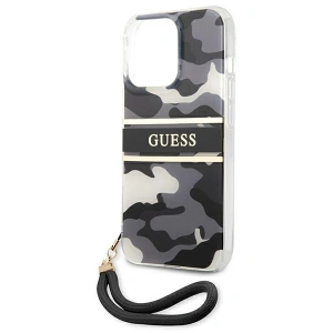 Etui Guess GUHCP13XKCABBK Apple iPhone 13 Pro Max czarny/black hardcase Camo Strap Collection