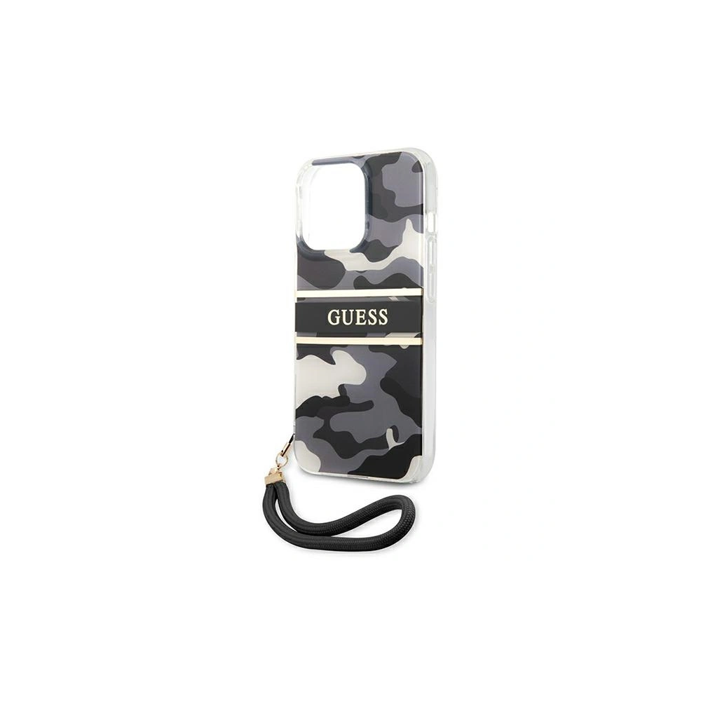Hurtownia GSM - Etui Guess GUHCP13XKCABBK Apple iPhone 13 Pro Max černý/black hardcase Camo Strap Collection - GUE1516BLK - {ean13} - Hurt