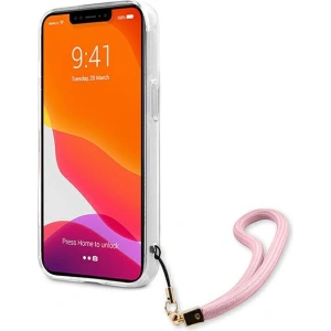 Etui Guess GUHCP13XKCABPI Apple iPhone 13 Pro Max różowy/pink hardcase Camo Strap Collection