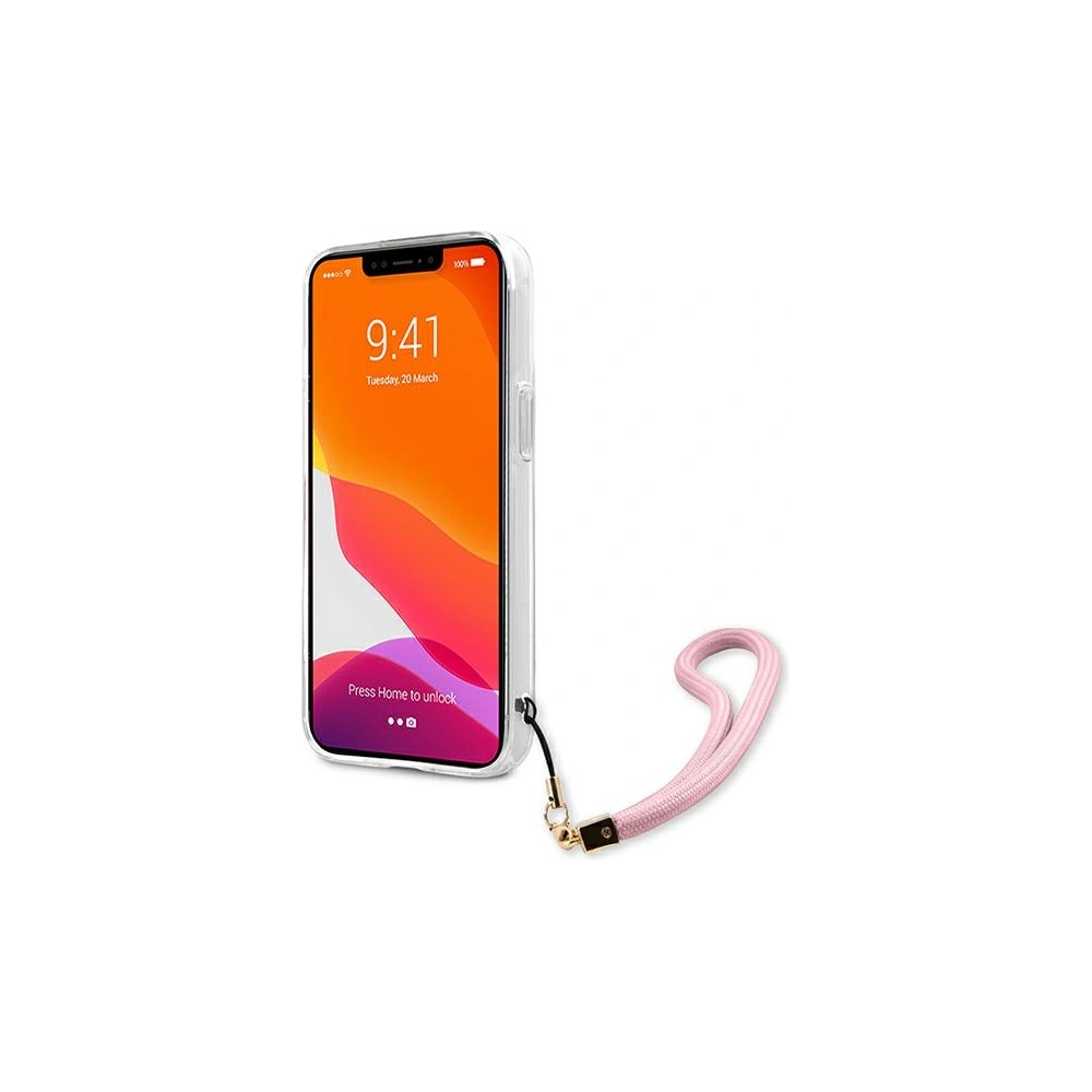 Hurtownia GSM - Etui Guess GUHCP13XKCABPI Apple iPhone 13 Pro Max różowy/pink hardcase Camo Strap Collection - GUE1517PNK - {ean13} - Hurt