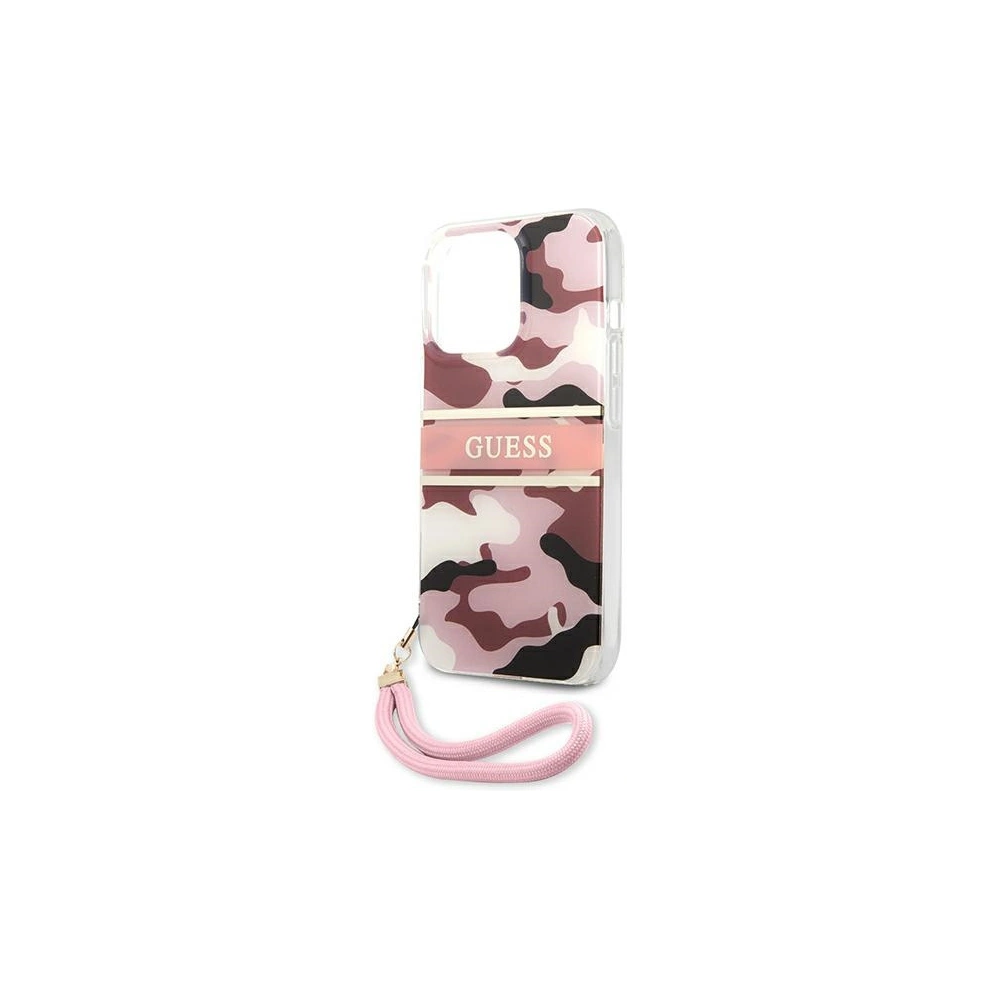 Hurtownia GSM - Etui Guess GUHCP13XKCABPI Apple iPhone 13 Pro Max różowy/pink hardcase Camo Strap Collection - GUE1517PNK - {ean13} - Hurt