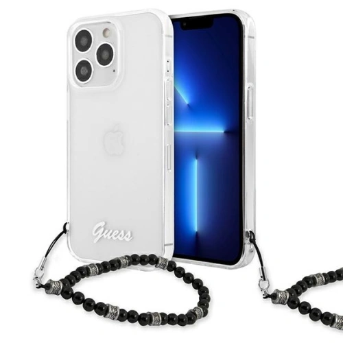 Etui Guess GUHCP13XKPSBK Apple iPhone 13 Pro Max Transparent hardcase Black Pearl