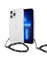 Etui Guess GUHCP13XKPSBK Apple iPhone 13 Pro Max Transparentní tvrdý obal Černá perla