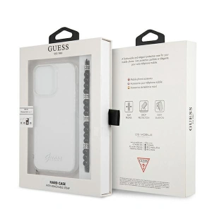 Etui Guess GUHCP13XKPSBK Apple iPhone 13 Pro Max Transparent hardcase Black Pearl