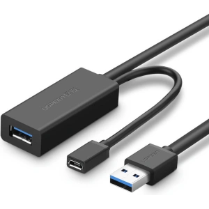 Wholesale UGREEN US175, USB 3.0, micro USB, extension cable, 5m (black) - UGR1158BLK - {ean13} - Hurt