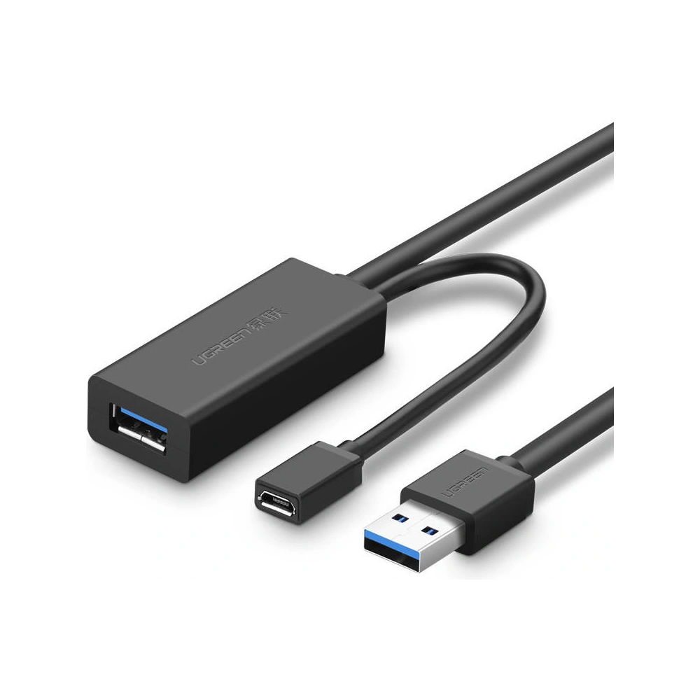 Hurtownia GSM - UGREEN US175 Prodlužovací kabel USB 3.0, micro USB, 5m (černý) - UGR1158BLK - {ean13} - Hurt