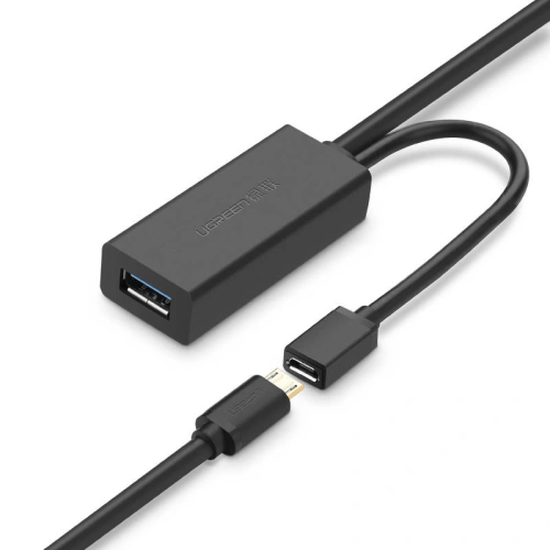 UGREEN US175 Kabel przedłużający USB 3.0, micro USB, 5m (czarny)