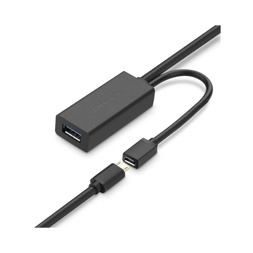 Hurtownia GSM - UGREEN US175 Prodlužovací kabel USB 3.0, micro USB, 5m (černý) - UGR1158BLK - {ean13} - Hurt
