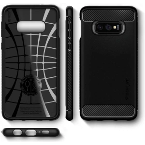 Hurtownia GSM - Etui Spigen Rugged Armor Samsung Galaxy S10e Matte Black - SPN259BLK - {ean13} - Hurt