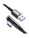 Kabel USB do USB-C UGREEN US317 kątowy, 2m (czarny)